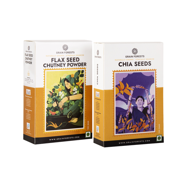 Flax Seed (Chutney Powder) + Chia Seed